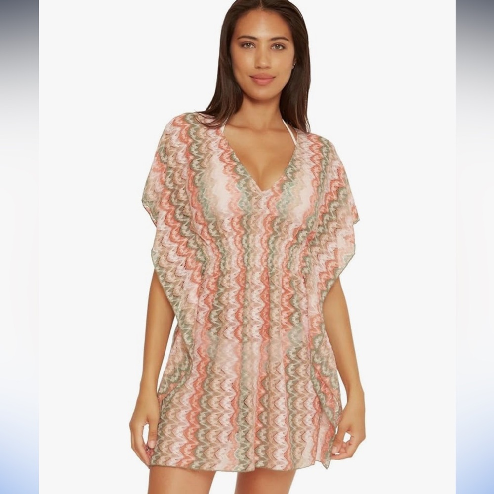 Becca Woman’s Soltice Crochet Tunic Cover-Up Cameo Multi